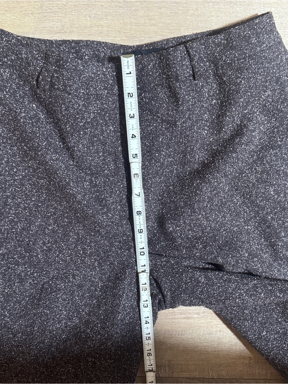 Vintage Kasper’s Wool Silk Blend Dark Brown Dress Pants - Picture 5 of 10